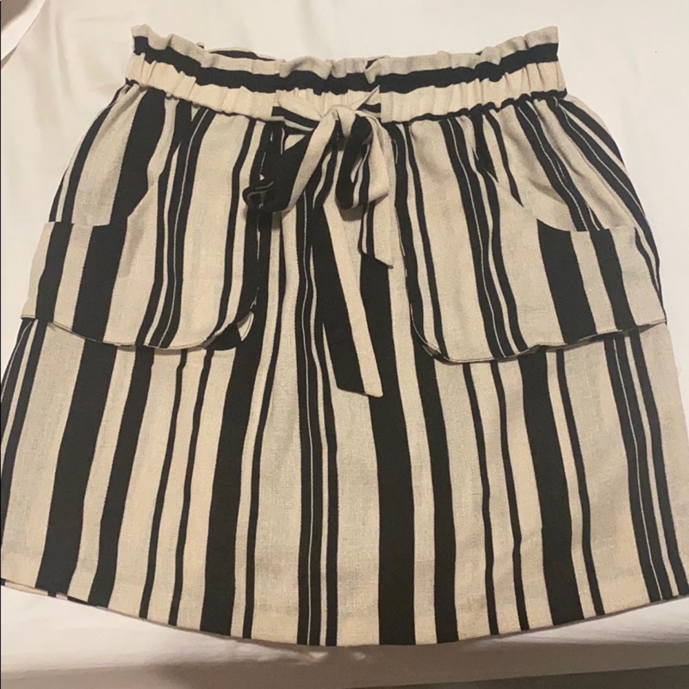 Zara Tan and Black Skirt